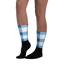 Golfer Socks - mustache (blau/weiß) - G-O-A-L-F