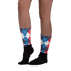 Golfer Socks - Golfers caro (rot/blau/weiß) - G-O-A-L-F