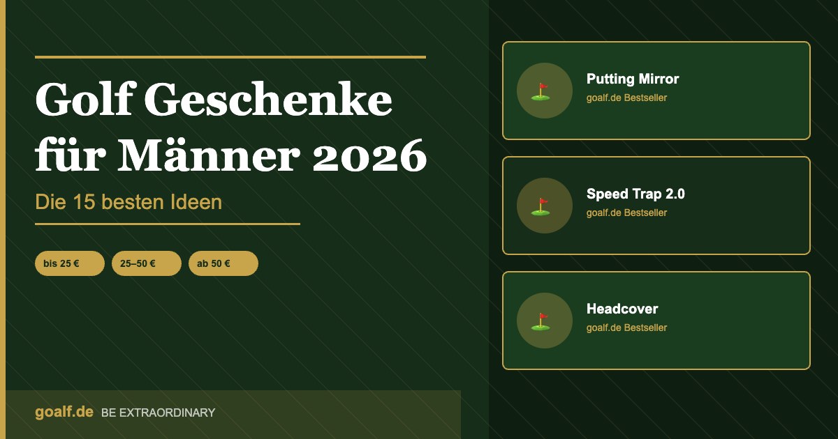 Golf Geschenke für Männer 2026: Die 14 besten Ideen