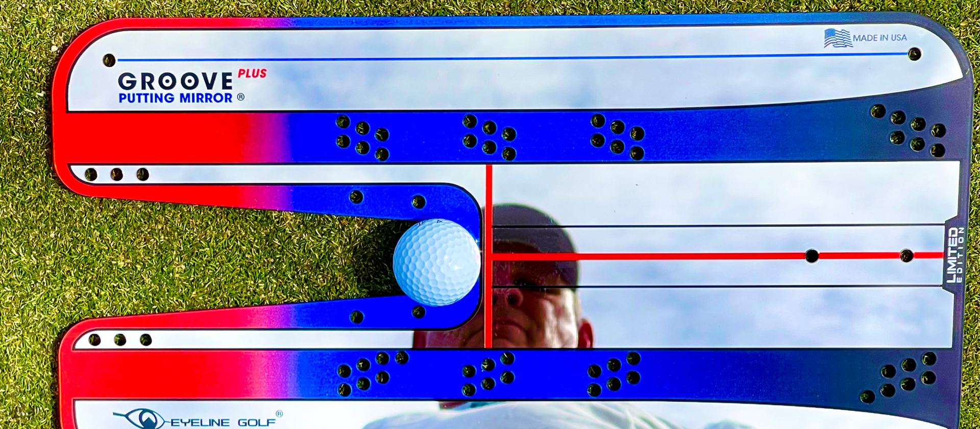 EyeLine Groove Putting Mirror auf dem Grün – Putting-Training wie auf der PGA Tour