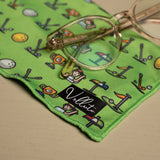 "Birdie" - Brillenputz- Display -und Einstecktuch