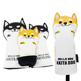 Golf Headcover Akita Dog – PU-Leder Schlägerkopfhülle