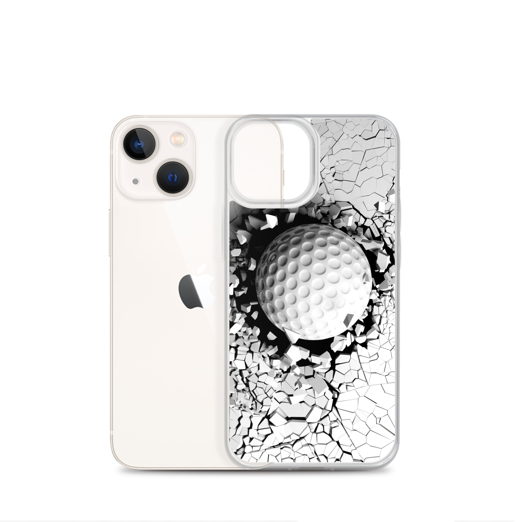 iPhone Hülle Golfball – Transparente Golfer-Schutzhülle