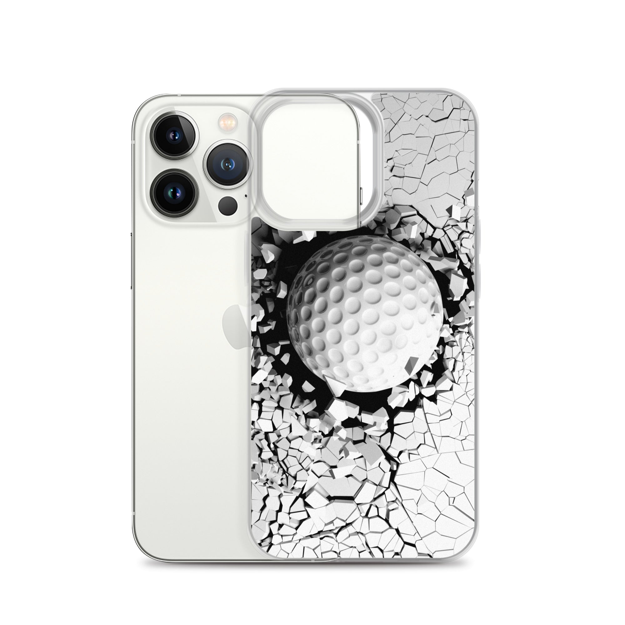iPhone Hülle - Golfball Hit - Schutz vor Kratzern und Stürzen - mit weichen Kunststoffkanten