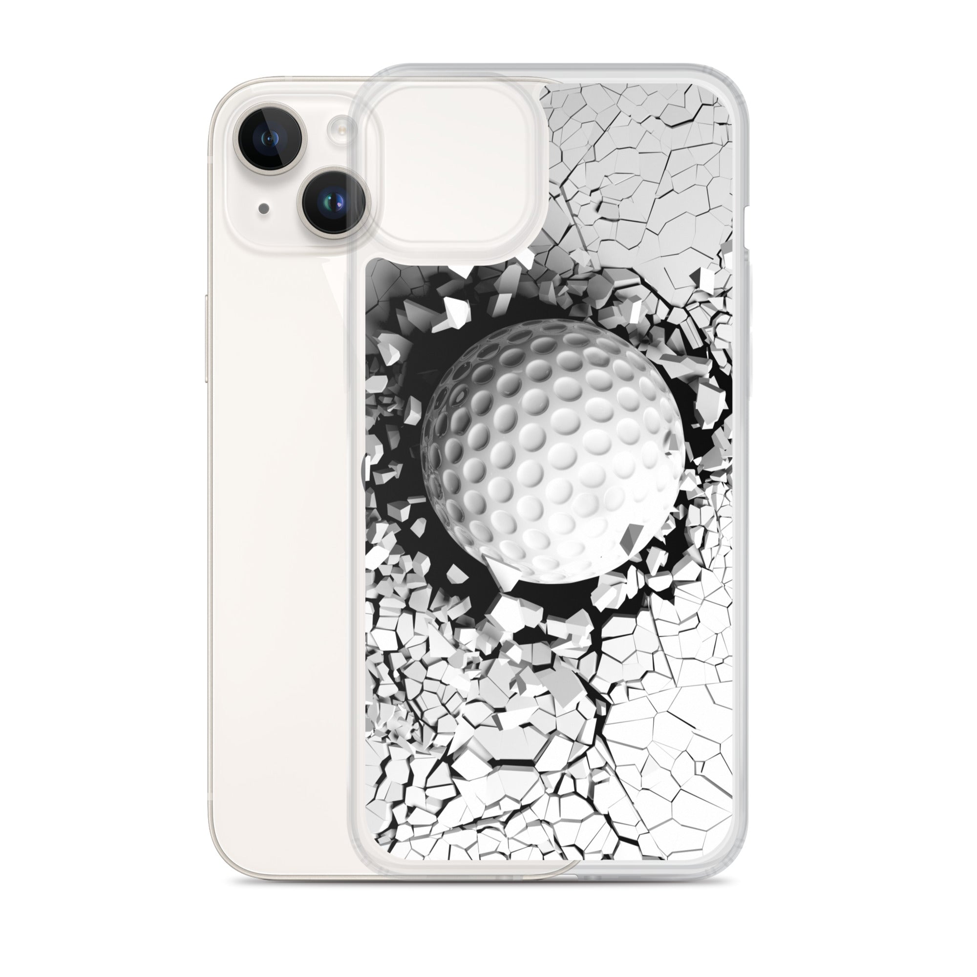 iPhone Hülle - Golfball Hit - Schutz vor Kratzern und Stürzen - mit weichen Kunststoffkanten