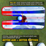 Golf Putting Trainer für weniger Putts - Tool der PGA Tour Player - GROOVE PLUS PUTTING MIRROR - (EyeLine Golf)