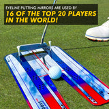 Golf Putting Trainer für weniger Putts - Tool der PGA Tour Player - GROOVE PLUS PUTTING MIRROR - (EyeLine Golf)