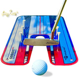 Golf Putting Trainer für weniger Putts - Tool der PGA Tour Player - GROOVE PLUS PUTTING MIRROR - (EyeLine Golf)