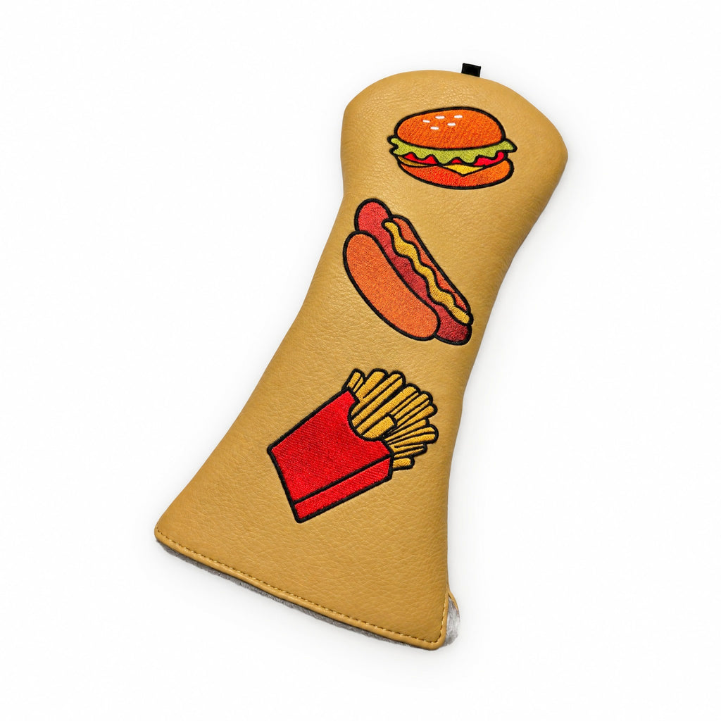 Golf Headcover Hamburger Fast-Food: Ansicht von der Seite