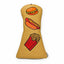 Golf Headcover Hamburger Fast-Food: Vorderseite mit gestickten Motiven Hamburger, Hot Dog und Pommes