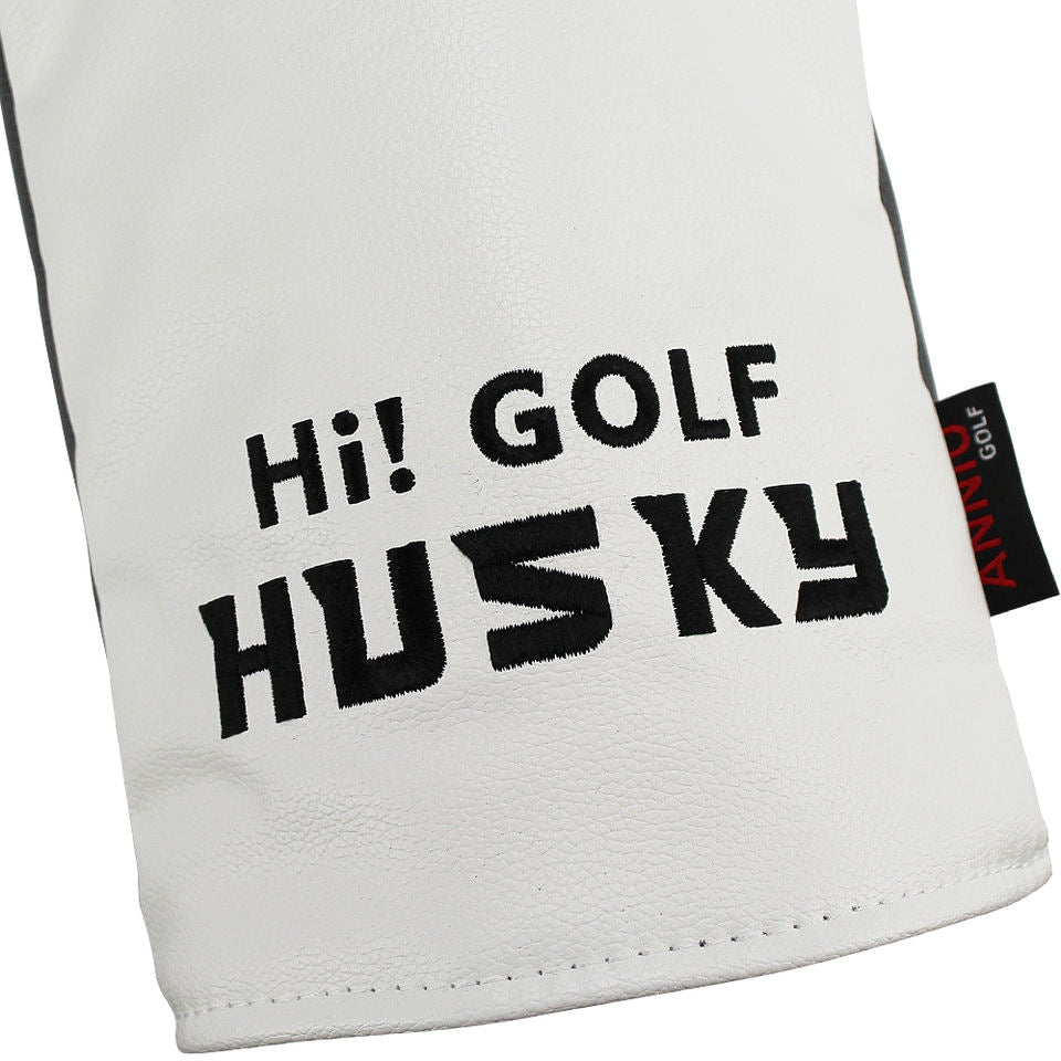 Golf Headcover Husky – PU-Leder Schlägerkopfhülle Zweitbild