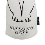 Golf Headcover Weiße Katze Ragdoll – PU-Leder Schlägerkopfhülle