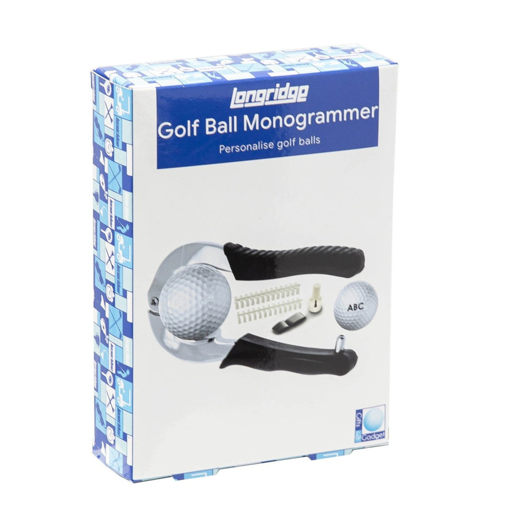 Golfball-Monogrammer von Longridge in der Verpackung