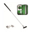 Executive Putting Set: zerlegbarer Putter, zwei Bälle, Putt-Loch und Etui