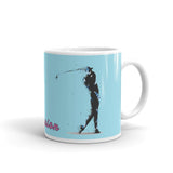 Tasse - Becher - Golfer beim Abschlag - passion