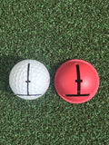 EyeLine Golfball Liner (Hank Haney) - 3 Schablonen und Permanent Marker - G-O-A-L-F