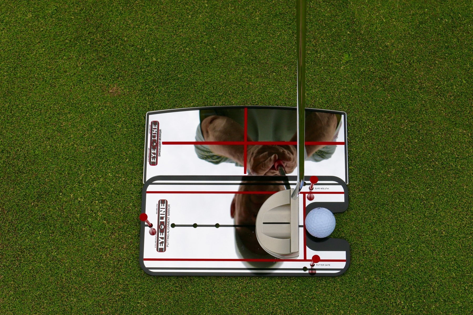 Schulterspiegel - (EyeLine Golf) - zur Kontrolle der Schulterlinie beim Putten - G-O-A-L-F