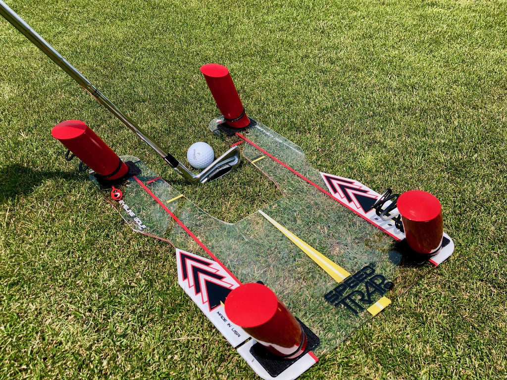 Golfschwung Trainer für den geraden Schwung - Fade oder Draw - Speed Trap 2.0 (Eyeline Golf) - Anti Slice und Hook - G-O-A-L-F