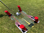Golfschwung Trainer für den geraden Schwung - Fade oder Draw - Speed Trap 2.0 (Eyeline Golf) - Anti Slice und Hook - G-O-A-L-F