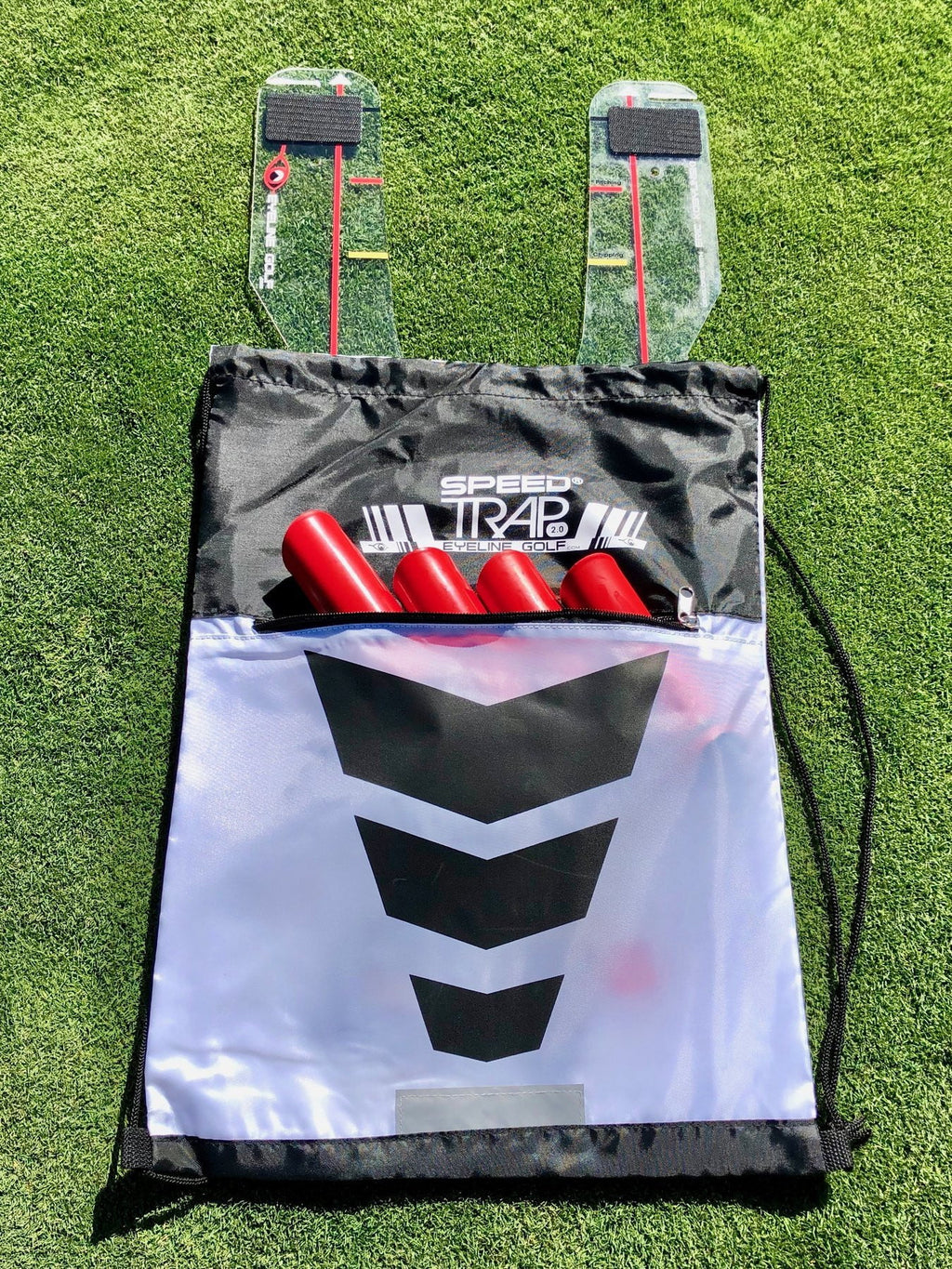 Golfschwung Trainer für den geraden Schwung - Fade oder Draw - Speed Trap 2.0 (Eyeline Golf) - Anti Slice und Hook - G-O-A-L-F
