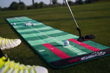 PROADVANCED ProInfinity Putting Matte - Indoor Trainingshilfe für Zuhause - 4 verschiedene Geschwindigkeiten - verstellbare Breaks mit Spurverfolgung - G-O-A-L-F