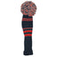 Schlägerhaube - Schlägersocke "long john pom pom" für Driver (schwarz/rot) - G-O-A-L-F