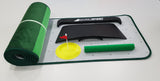 PROADVANCED ProInfinity Putting Matte - Indoor Trainingshilfe für Zuhause - 4 verschiedene Geschwindigkeiten - verstellbare Breaks mit Spurverfolgung - G-O-A-L-F