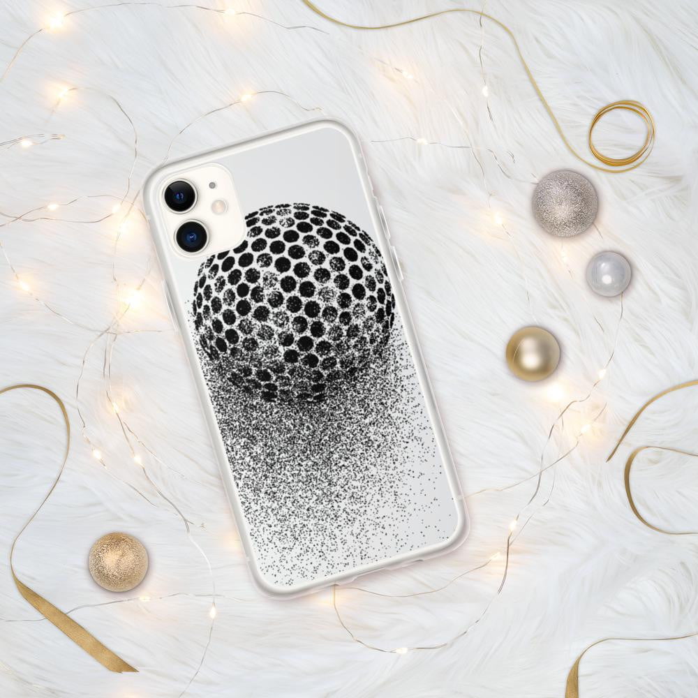 iPhone Hülle - stilisierter Golfball - Schutz vor Kratzern und Stürzen - mit weichen Kunststoffkanten - G-O-A-L-F