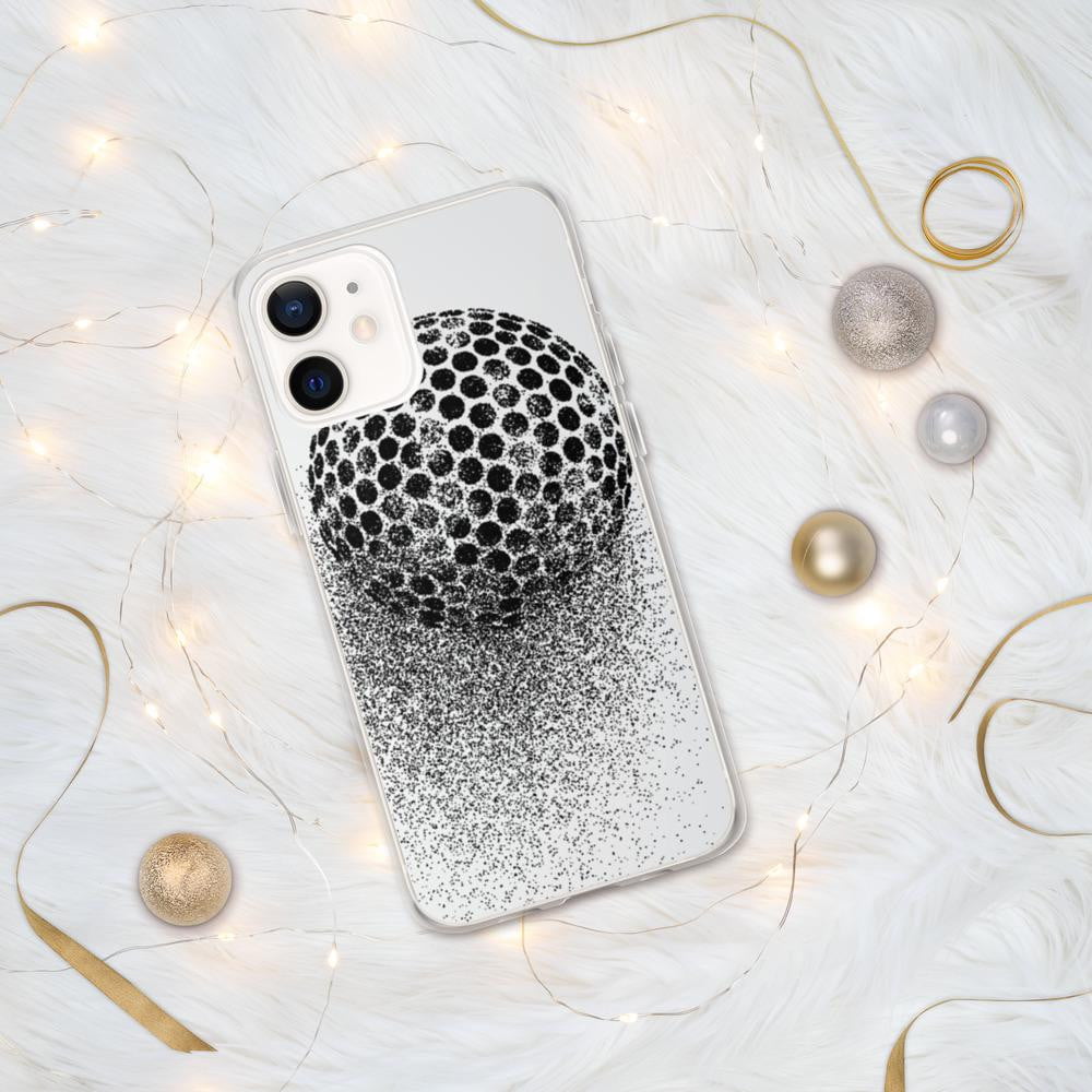 iPhone Hülle - stilisierter Golfball - Schutz vor Kratzern und Stürzen - mit weichen Kunststoffkanten - G-O-A-L-F