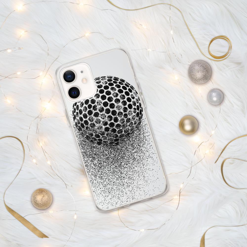 iPhone Hülle - stilisierter Golfball - Schutz vor Kratzern und Stürzen - mit weichen Kunststoffkanten - G-O-A-L-F