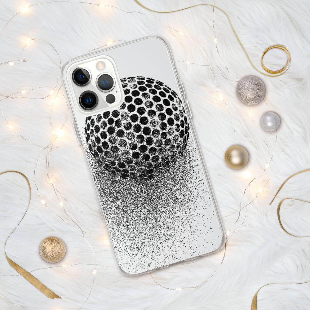 iPhone Hülle - stilisierter Golfball - Schutz vor Kratzern und Stürzen - mit weichen Kunststoffkanten - G-O-A-L-F