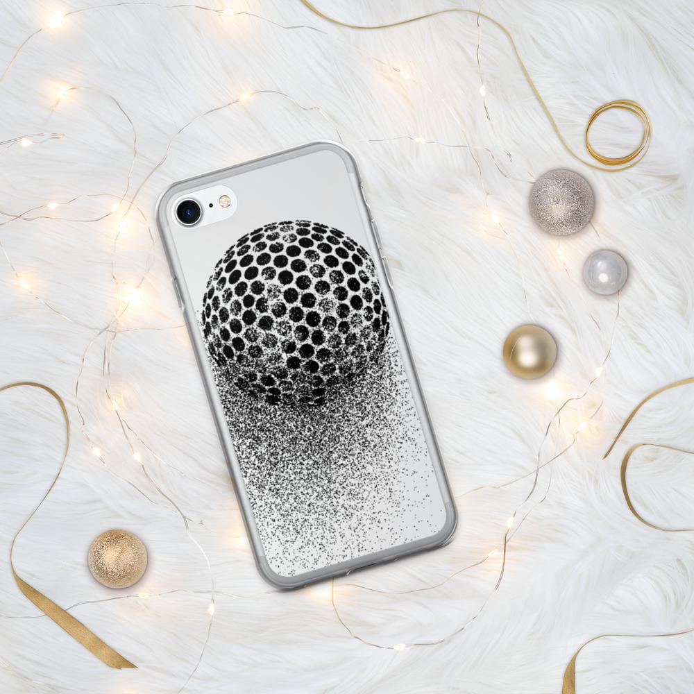 iPhone Hülle - stilisierter Golfball - Schutz vor Kratzern und Stürzen - mit weichen Kunststoffkanten - G-O-A-L-F