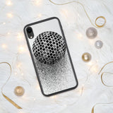iPhone Hülle - stilisierter Golfball - Schutz vor Kratzern und Stürzen - mit weichen Kunststoffkanten - G-O-A-L-F