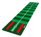 PROADVANCED ProInfinity Putting Matte - Indoor Trainingshilfe für Zuhause - 4 verschiedene Geschwindigkeiten - verstellbare Breaks mit Spurverfolgung - G-O-A-L-F