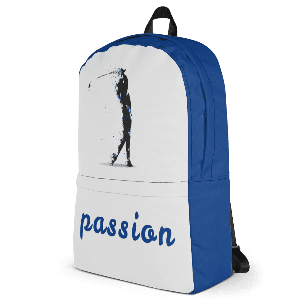 Rucksack - Golf "passion" (grau/blau) - G-O-A-L-F