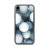 iPhone Hülle - Golfball - Schutz vor Kratzern und Stürzen - mit weichen Kunststoffkanten - G-O-A-L-F