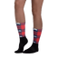 Golfer Socks - mustache (rot/weiß) - G-O-A-L-F
