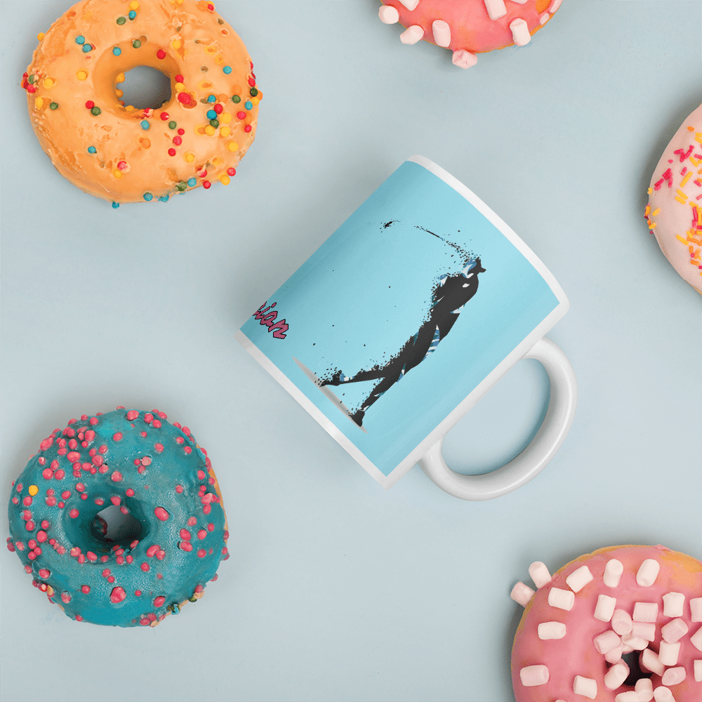 Tasse - Becher - Golfer beim Abschlag - passion - G-O-A-L-F