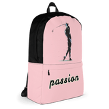 Rucksack - Golf "passion" (pink/schwarz) - G-O-A-L-F