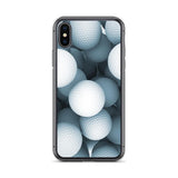 iPhone Hülle - Golfball - Schutz vor Kratzern und Stürzen - mit weichen Kunststoffkanten - G-O-A-L-F
