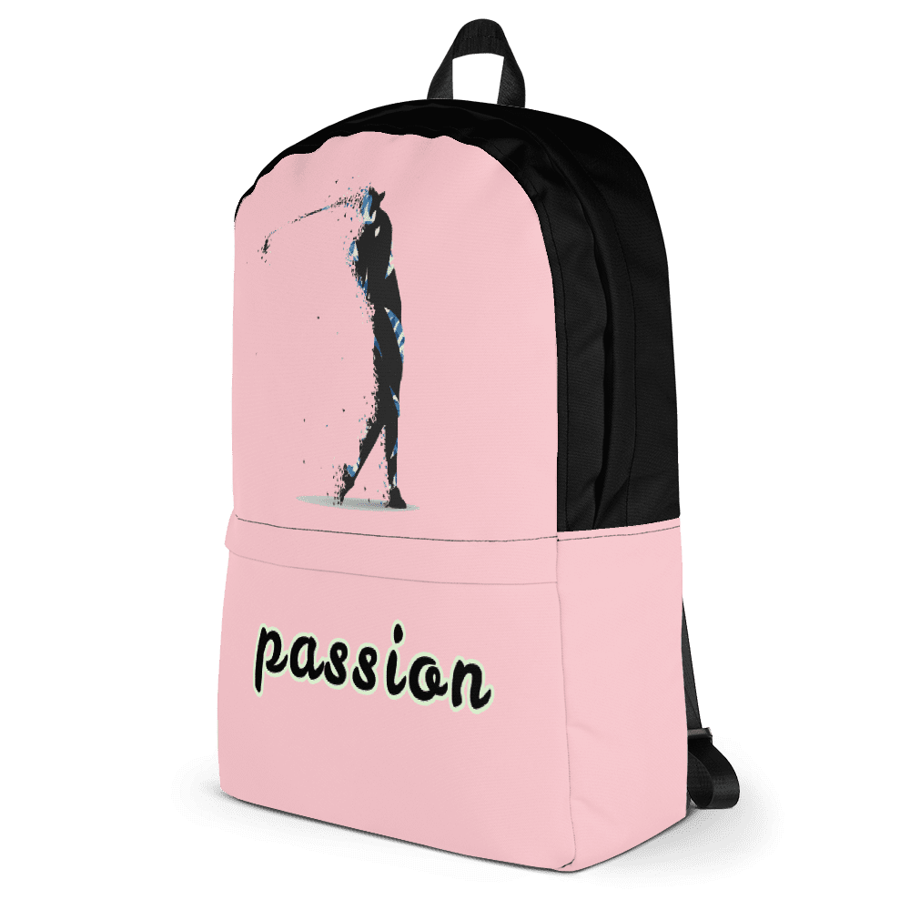 Rucksack - Golf "passion" (pink/schwarz) - G-O-A-L-F