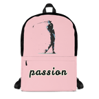 Rucksack - Golf "passion" (pink/schwarz) - G-O-A-L-F