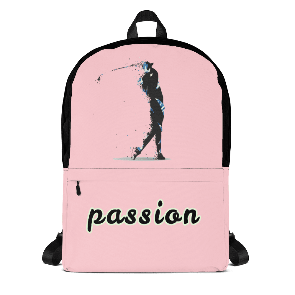 Rucksack - Golf "passion" (pink/schwarz) - G-O-A-L-F