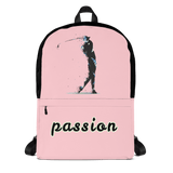 Rucksack - Golf "passion" (pink/schwarz) - G-O-A-L-F