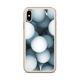 iPhone Hülle - Golfball - Schutz vor Kratzern und Stürzen - mit weichen Kunststoffkanten - G-O-A-L-F
