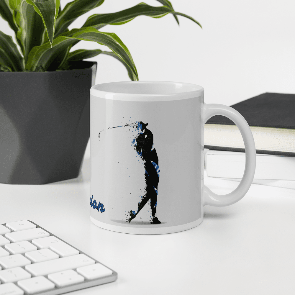 Tasse - Becher - Golfer beim Abschlag - passion - G-O-A-L-F