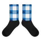 Golfer Socks - mustache (blau/weiß) - G-O-A-L-F