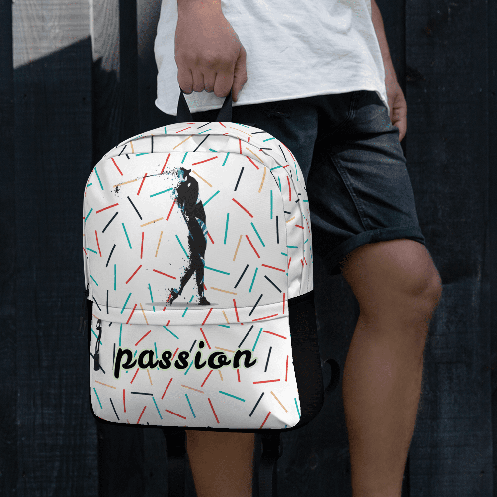 Rucksack - Golf "passion" (sprinkles) Zweitbild