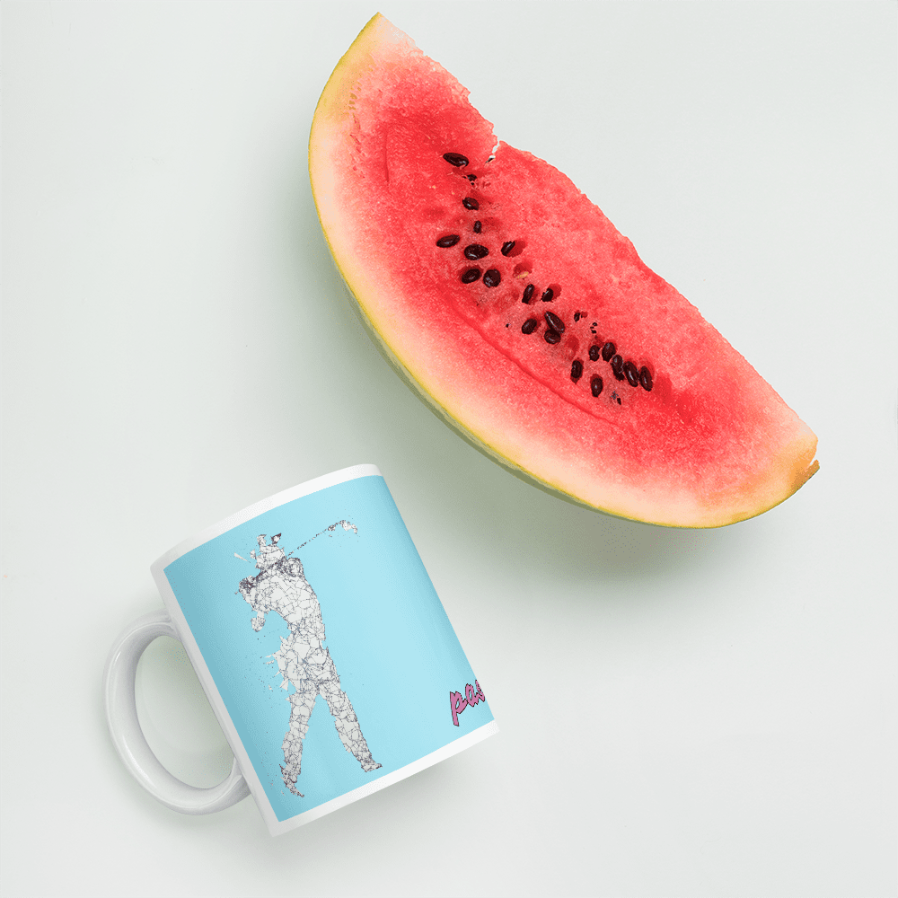 Tasse - Becher - Golfer beim Abschlag - passion - G-O-A-L-F
