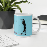 Tasse - Becher - Golfer beim Abschlag - passion - G-O-A-L-F